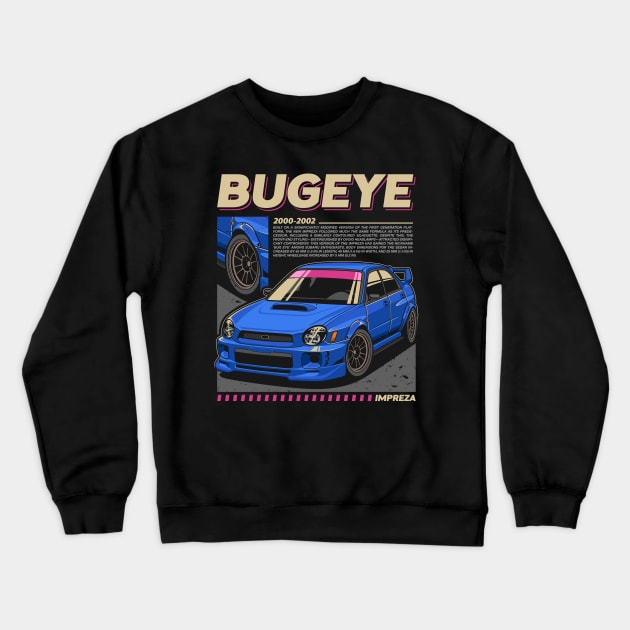 Subaru WRX Bugeye Crewneck Sweatshirt by squealtires